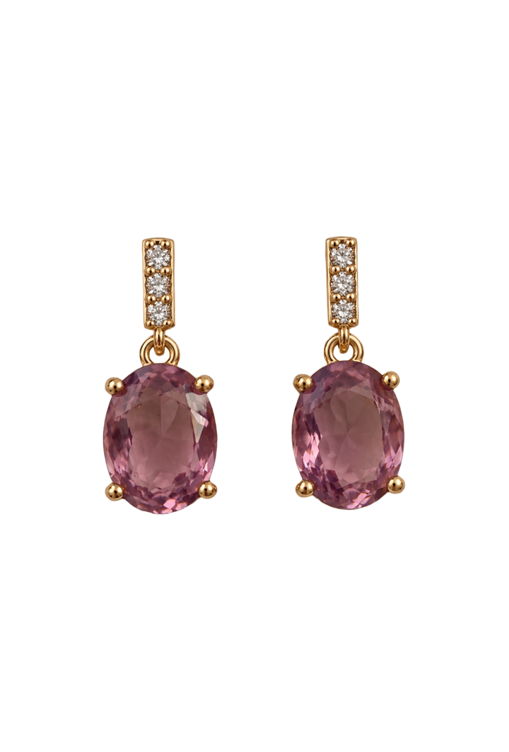 The Charlie Earrings- Purple