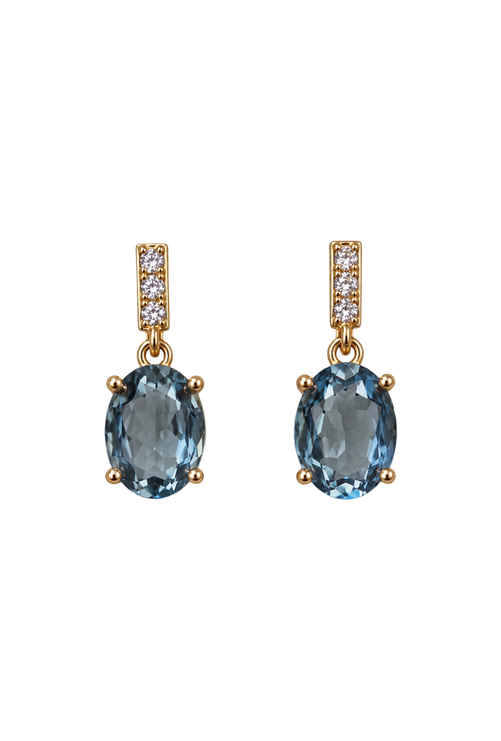 The Charlie Earrings- Blue