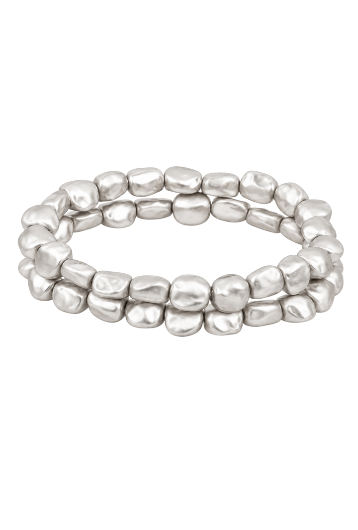 The Theresa Bracelet- Matte Silver
