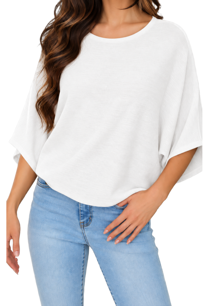 The Poppy Sweater- White