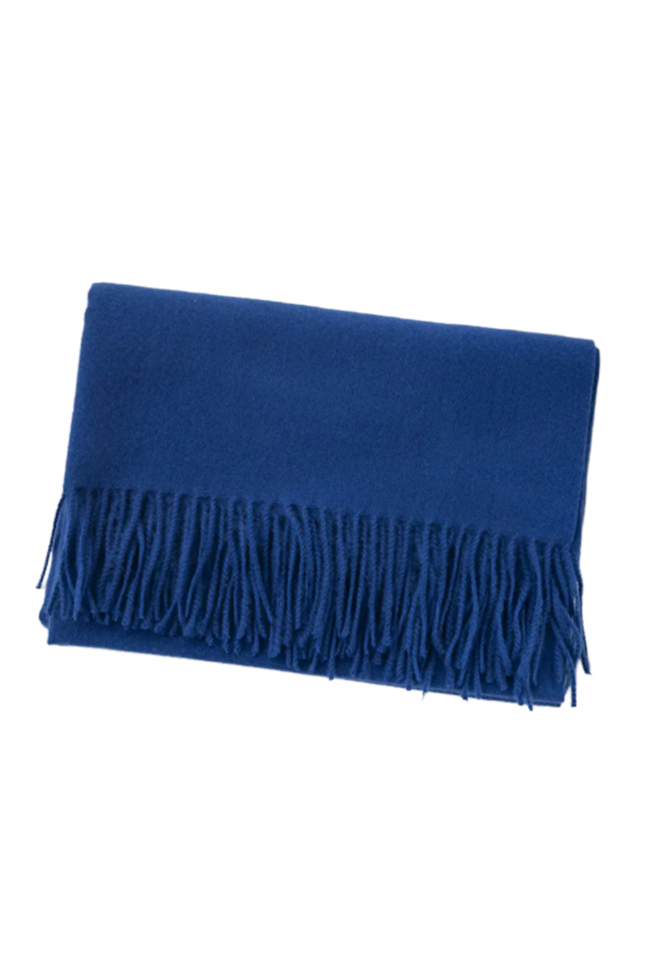 Classic Soft Fringe Scarf- Royal Blue