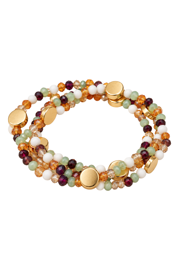 The Cecilia Bracelets- Amber Multi