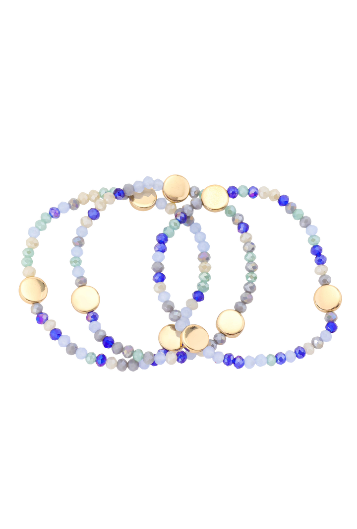 The Cecilia Bracelets- Blue Multi