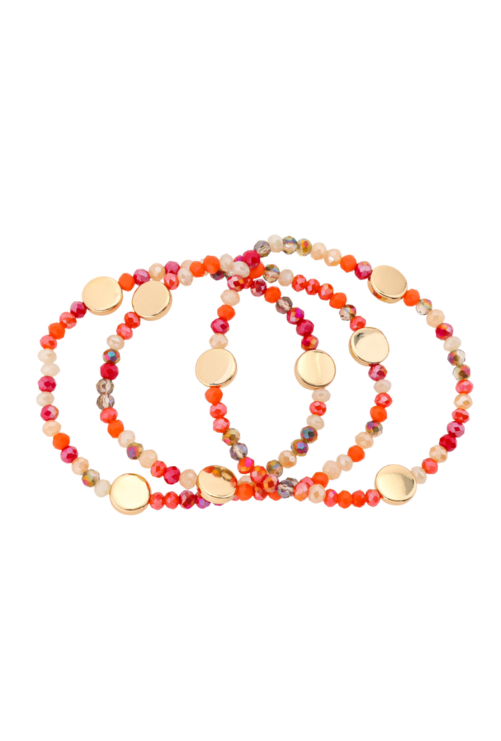 The Cecilia Bracelet- Red Multi