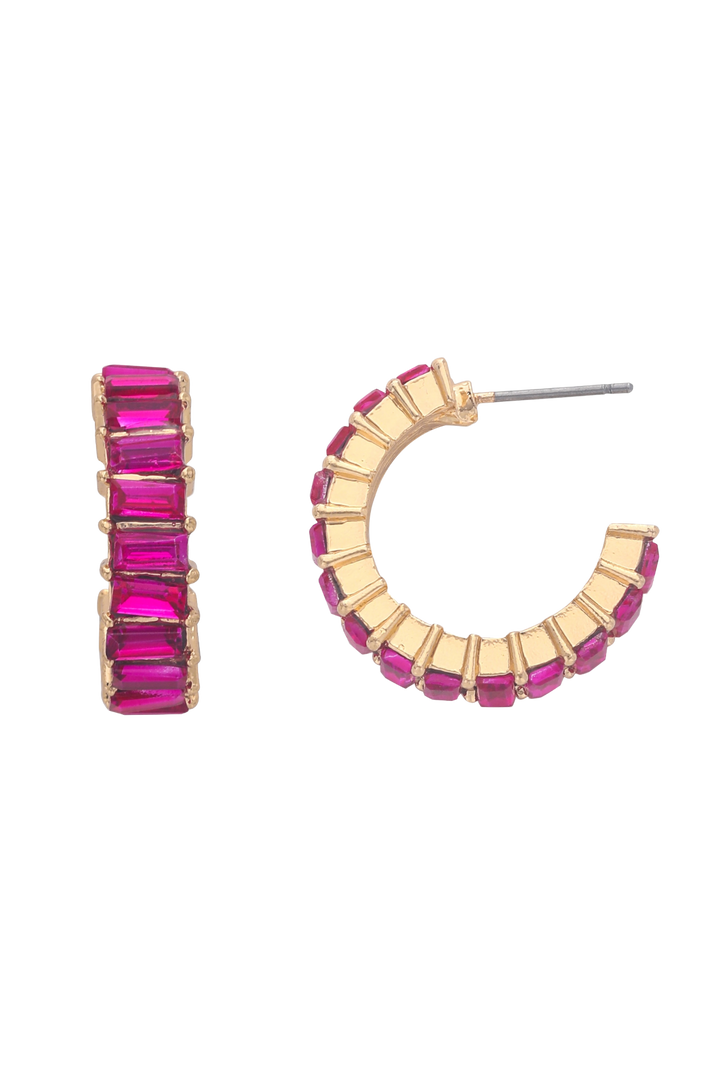The Merritt Earrings- Fuschia