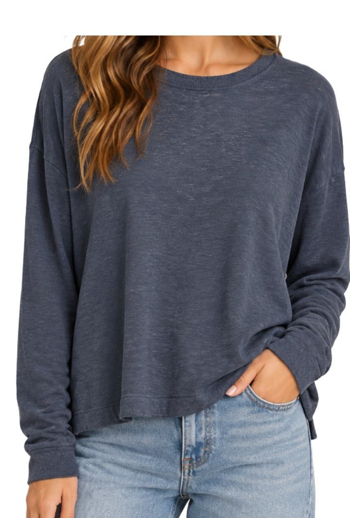 The Tuscany Top- Slate Blue