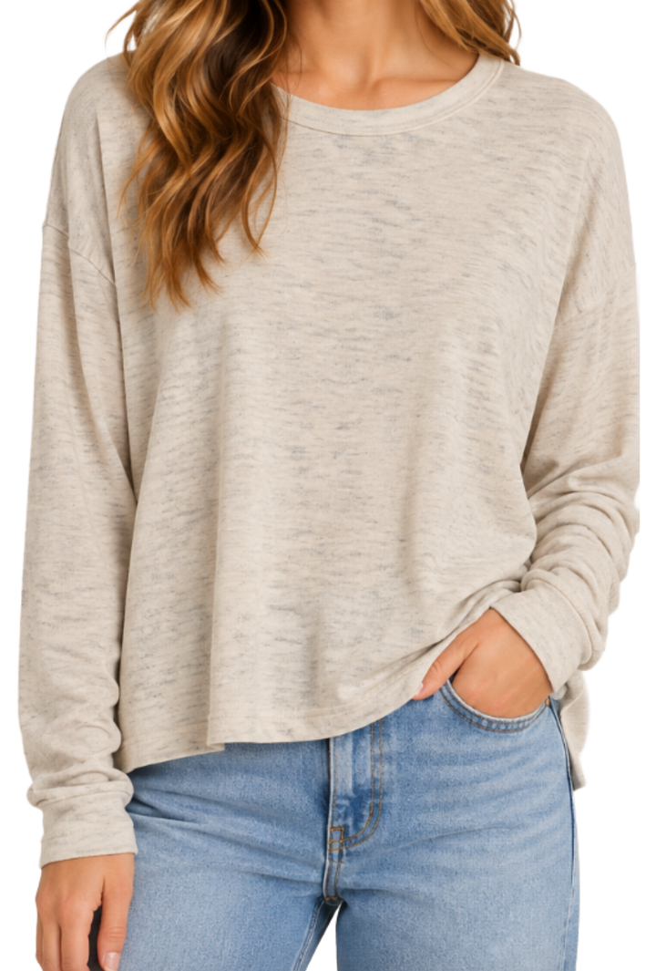 The Tuscany Top- Oatmeal
