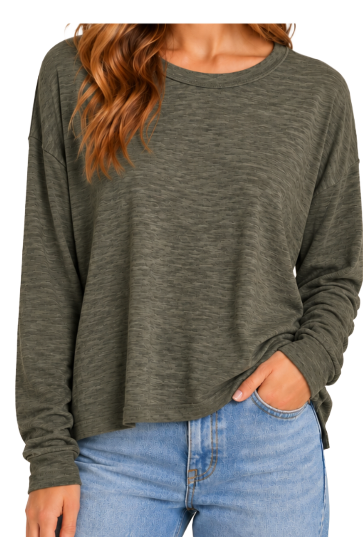The Tuscany Top- Army Green
