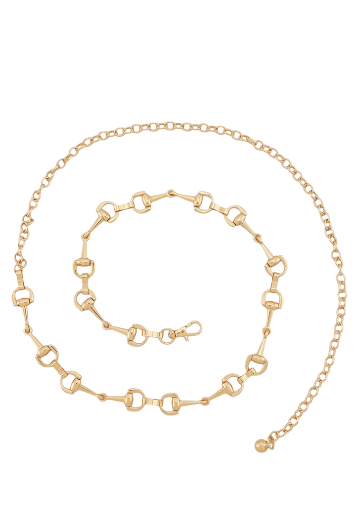 Gold Chain Horseshoe Link Belt
