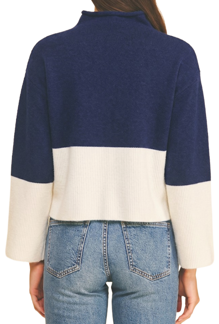 The Juliana Sweater- Navy