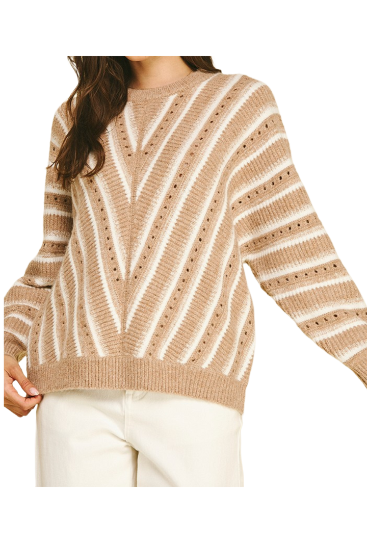 The Lucia Sweater- Tan
