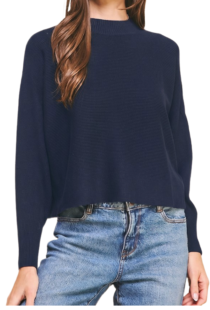 The Marcella Sweater- Navy