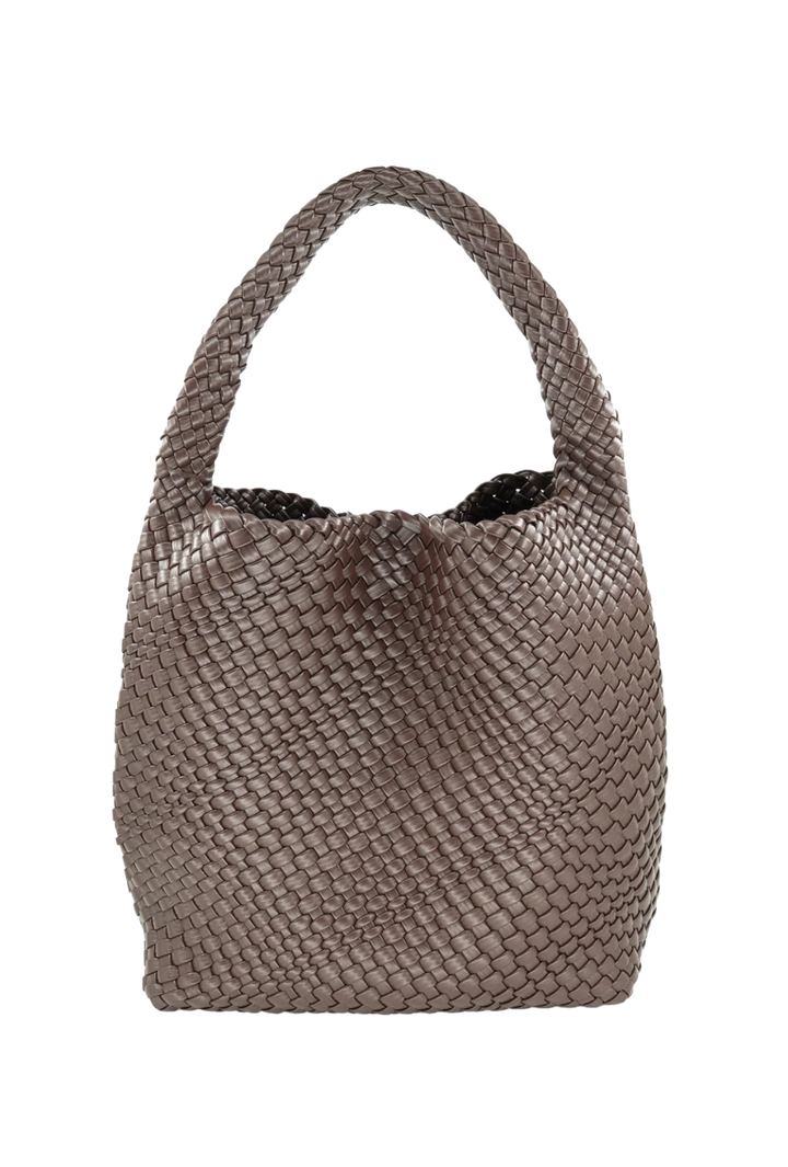 Woven Hobo Bag- Brown