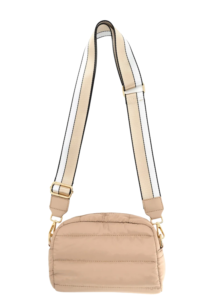 Puffer Crossbody Bag- Tan