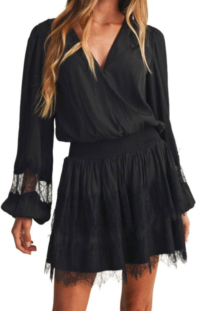 The Ottillie Mini Dress- Black