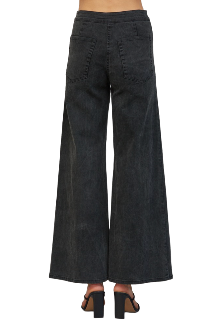 The Stefanie Pant- Black Denim