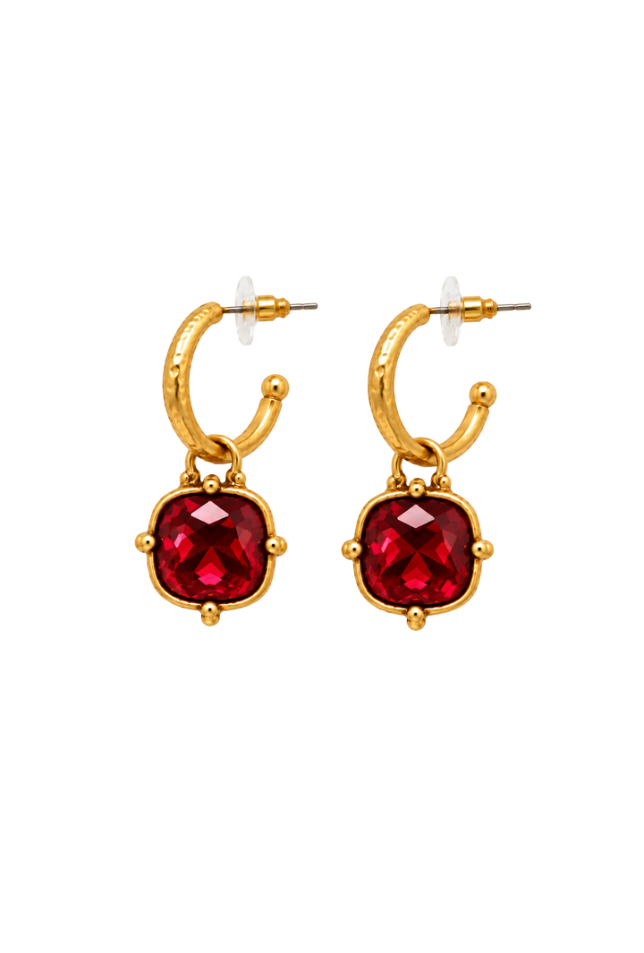 The Seraphina Earrings- Red