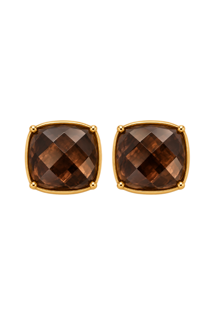The Vivianna Earrings- Brown