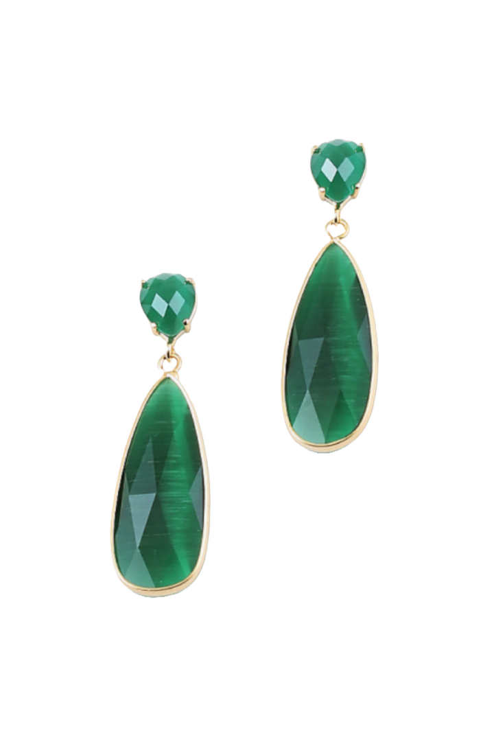 The Maggie Earring- Emerald