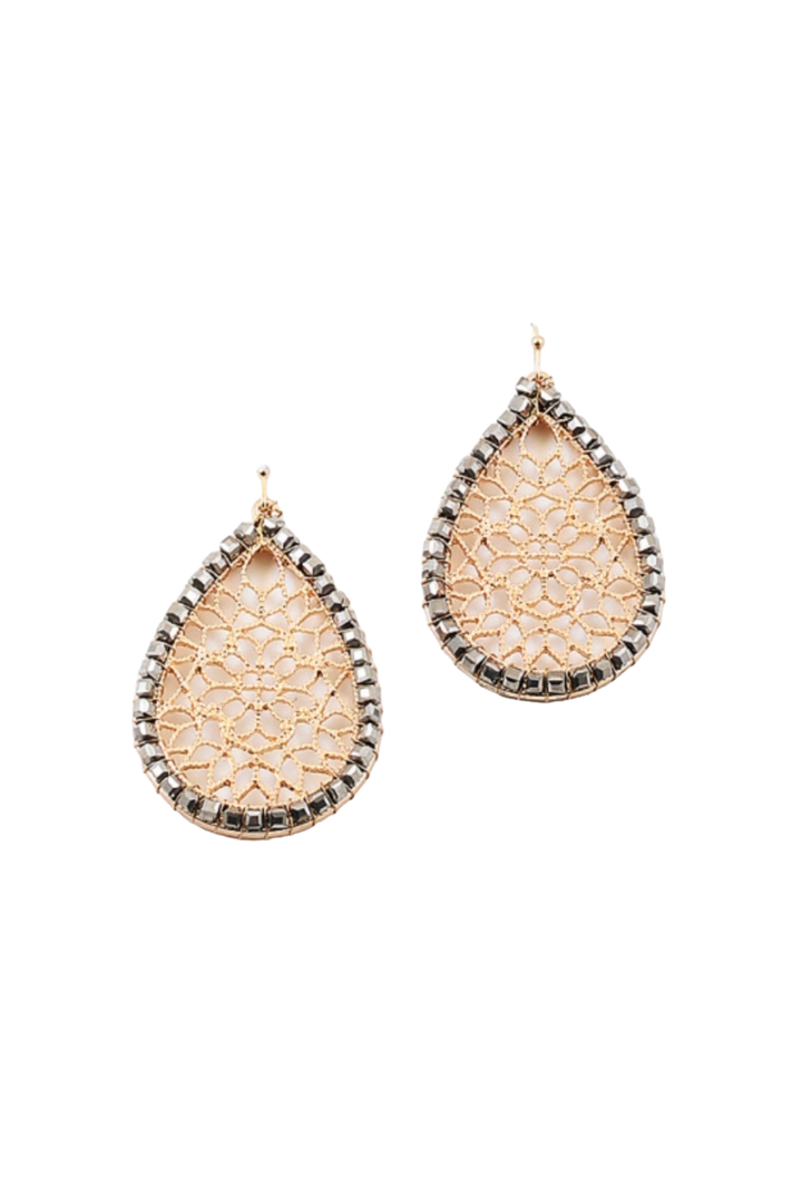 The Anastasia Earring- Hematite