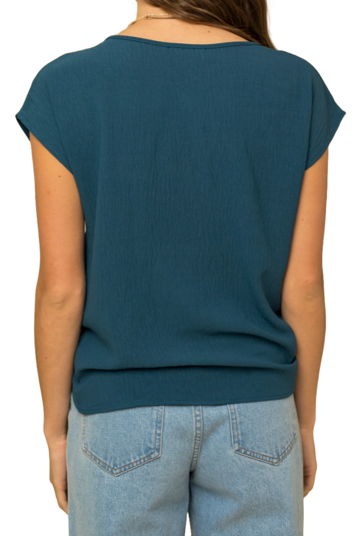 The Mahalia Top- Teal