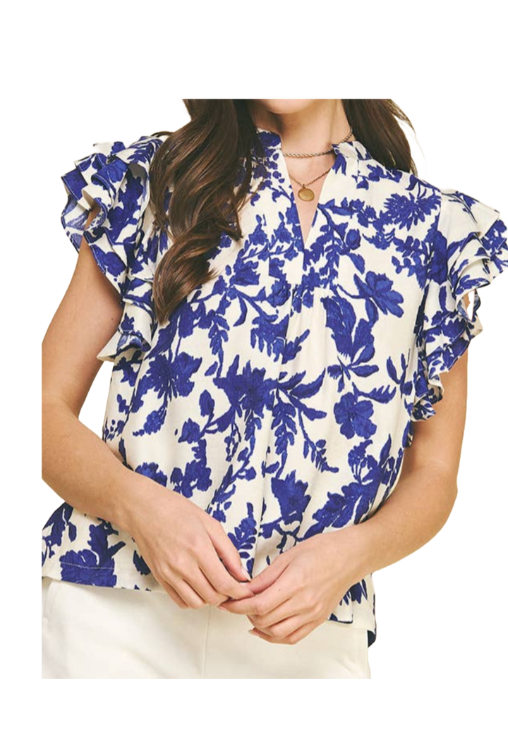 The Montana Blouse- Blue