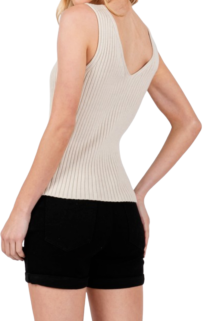 The Evalina Top- Ivory