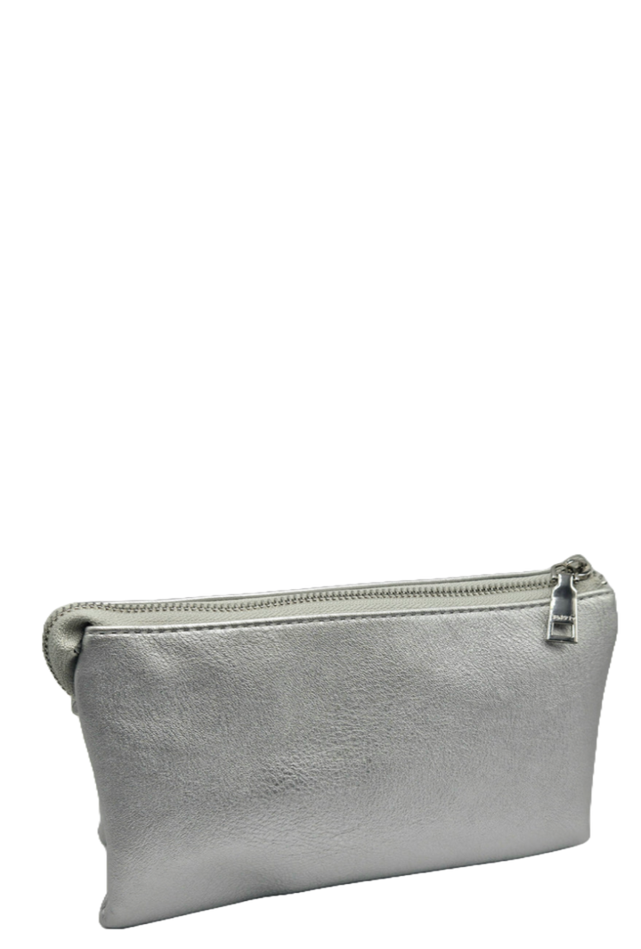 The Tabitha Clutch- Silver
