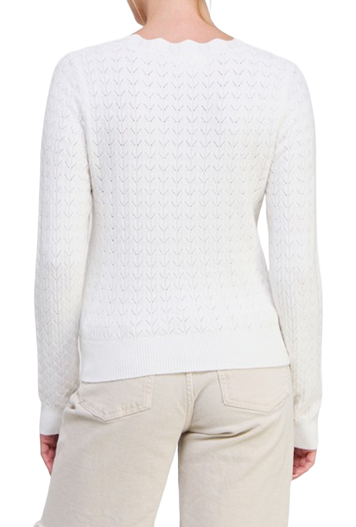 The Samantha Sweater- White