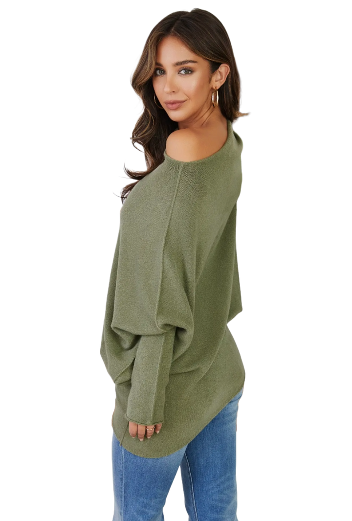 The Debbie Sweater- Army Green