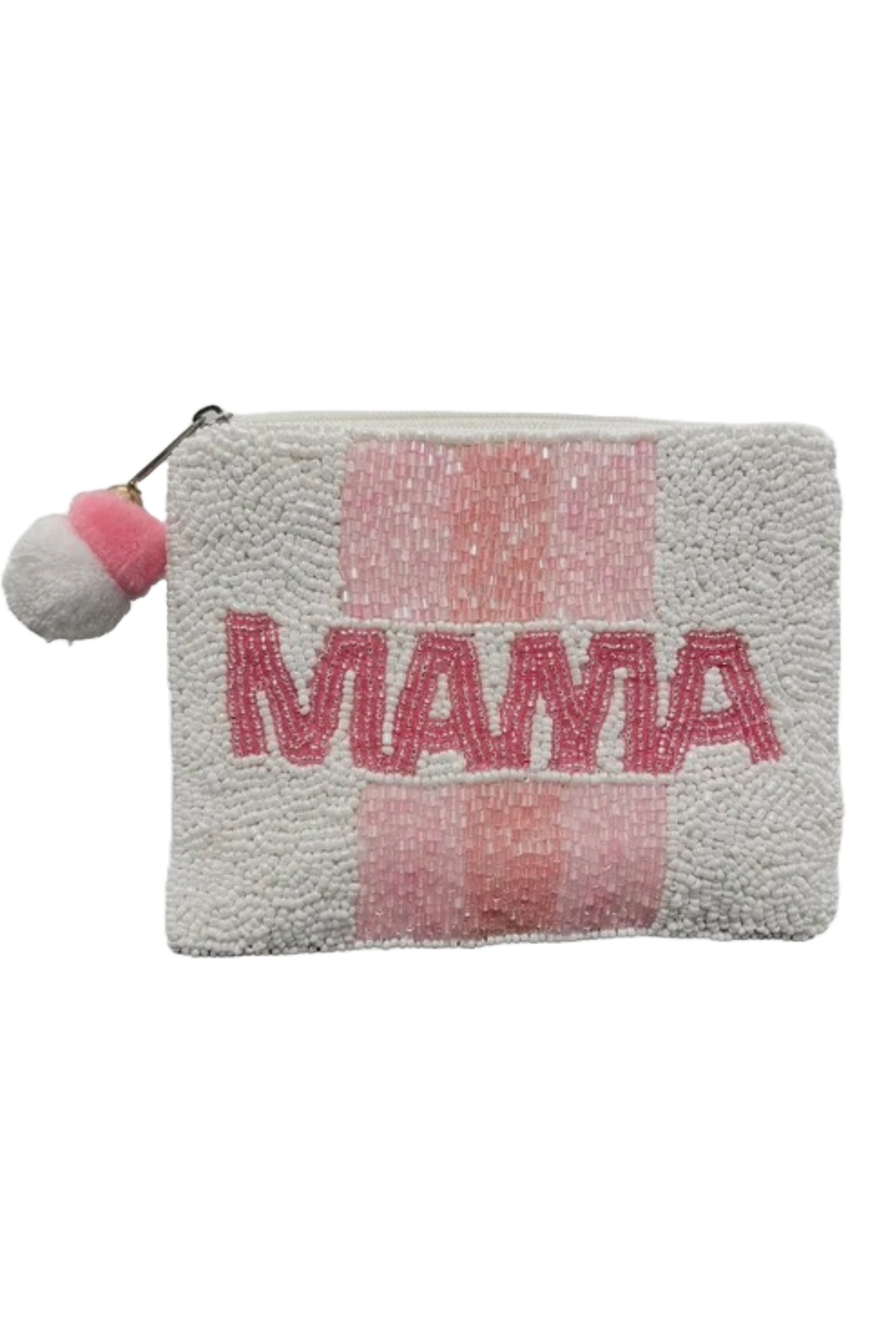 "Mama" Beaded Jewelry Pouch