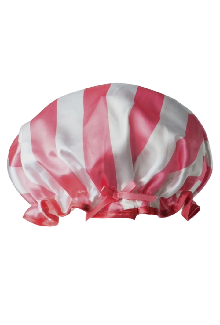 Shower Cap- Pink Stripe