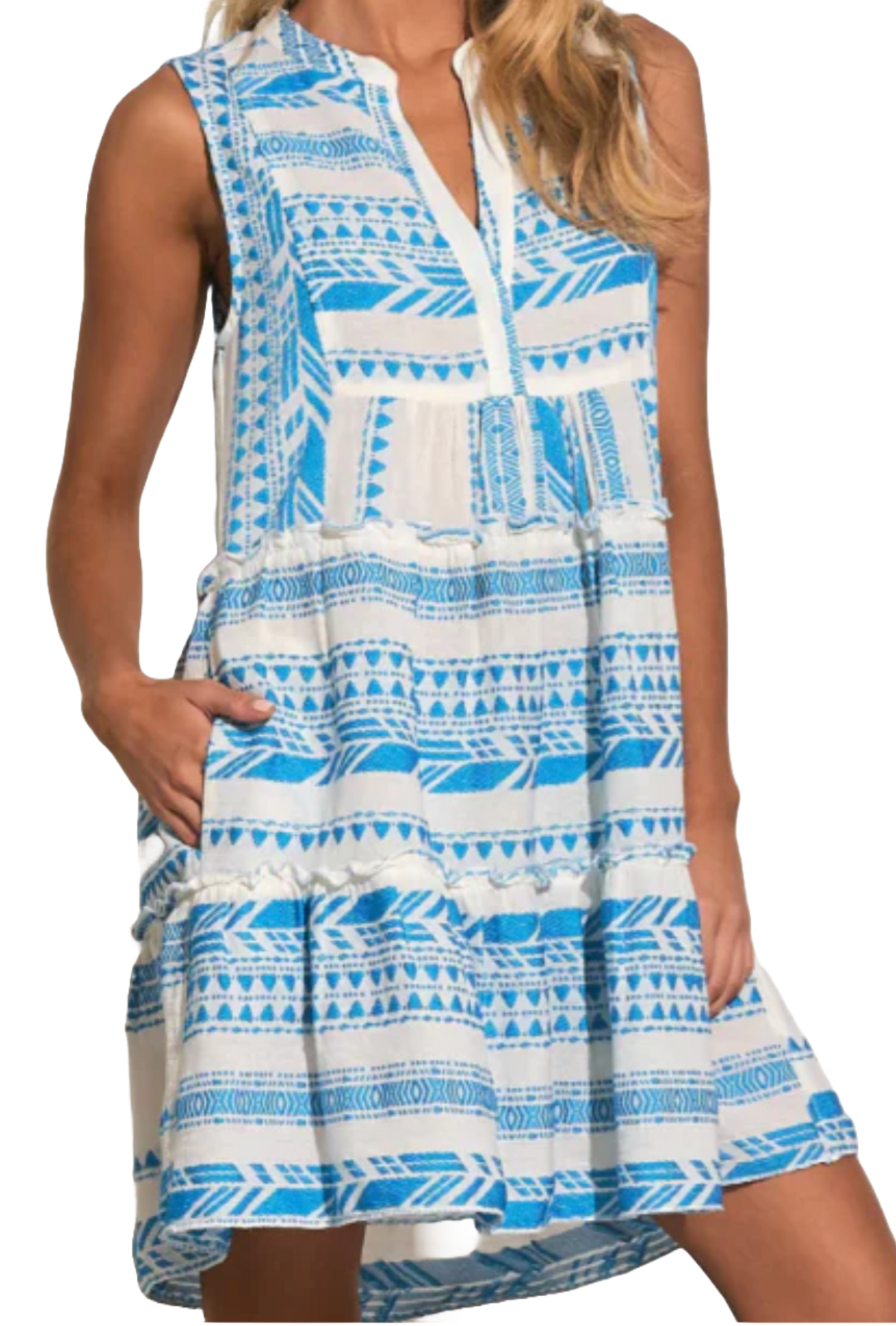 The Paloma Mini Dress- Blue