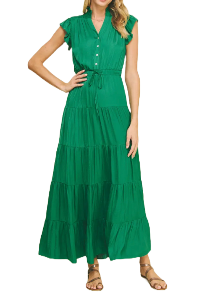 The Savannah Maxi Dress- True Green Love Bella The Savannah Maxi Dress- True Green Love Bella