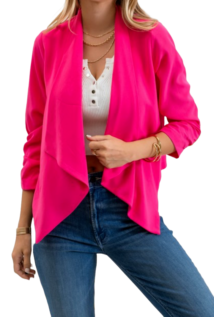 The Malibu Cardigan- Hot Pink