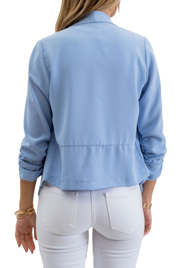 The Malibu Cardigan- Pool Blue