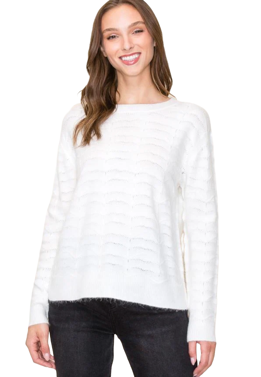 The Baylin Sweater- White