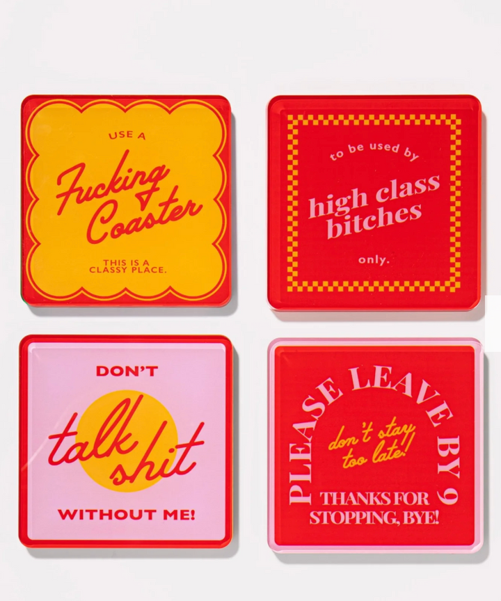 Snarky Red | Set of 4 Coasters