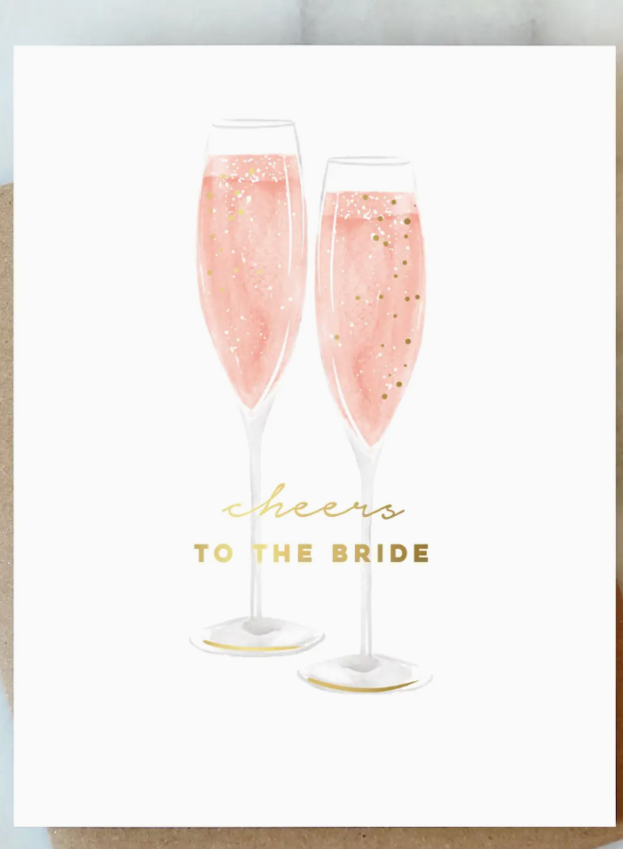 Bubbles For the Bride Greeting Card | Wedding Card