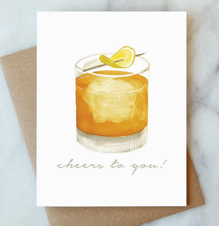 Whiskey Cheers Greeting Card
