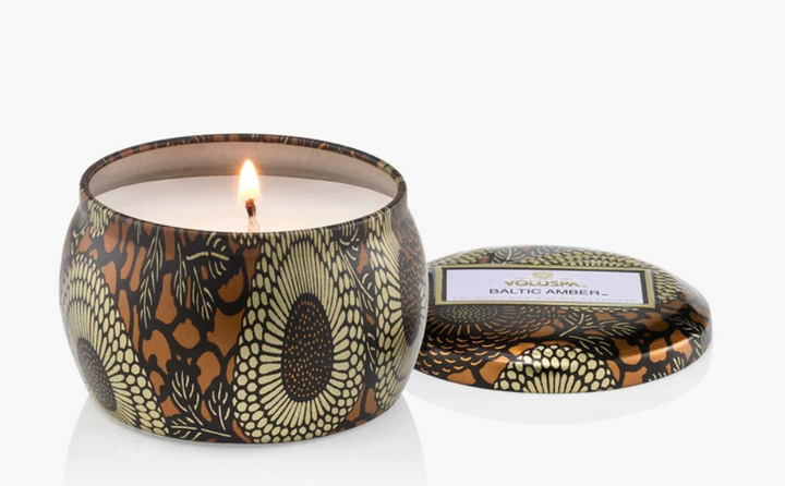 Baltic Amber Mini Tin Candle