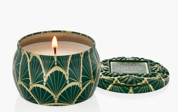 Noble Fir Garland Mini Tin Candle