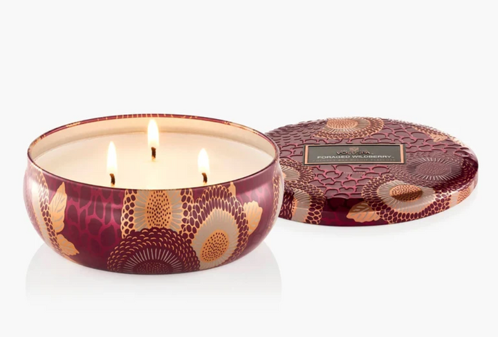 Foraged Wildberry 3 Wick Tin Candle