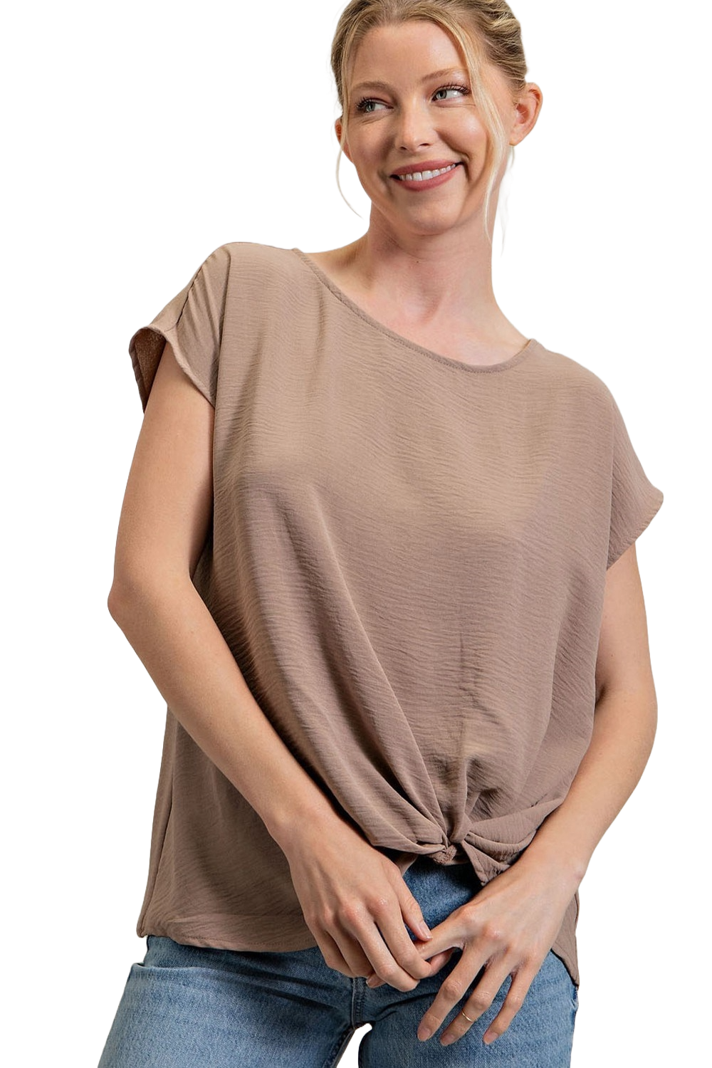 The Adelaide Top- Taupe