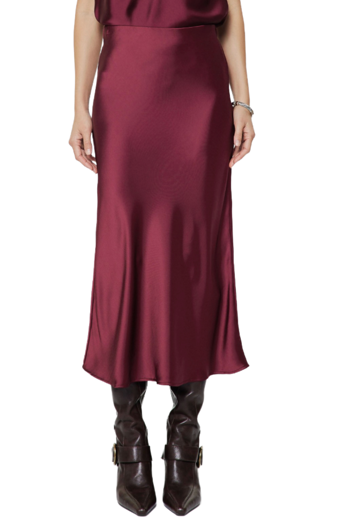 The Madeline Skirt- Wine