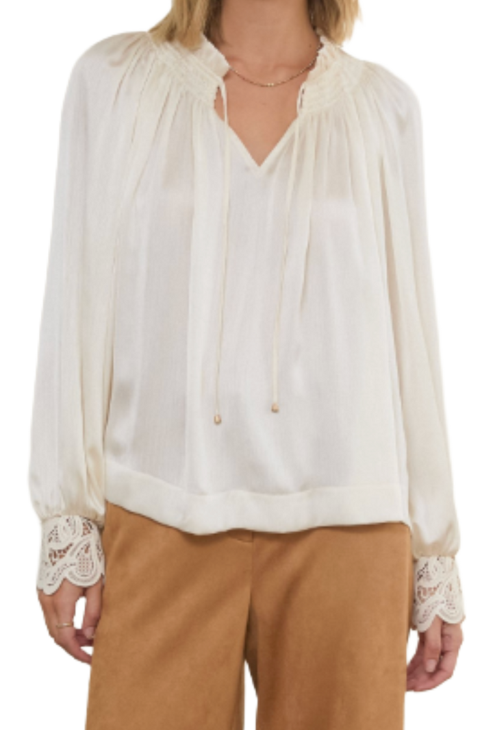 The Aerin Blouse- Ivory
