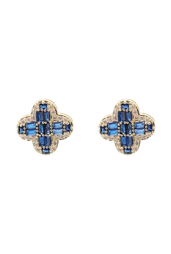 The Logan Earrings- Blue
