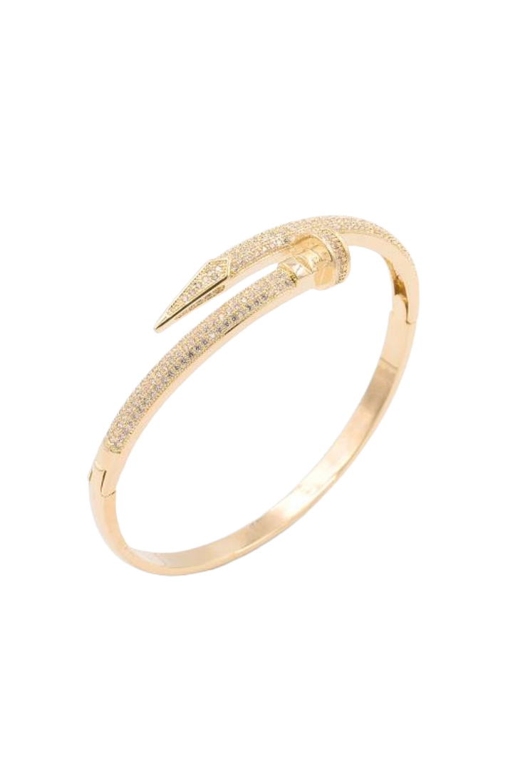 The Nail Bracelet- Gold