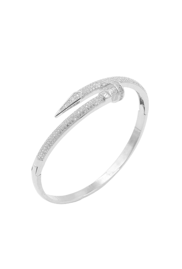 The Nail Bracelet- Silver