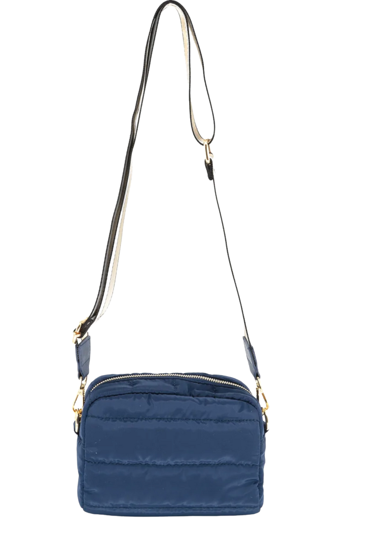 Puffer Crossbody Bag- Navy
